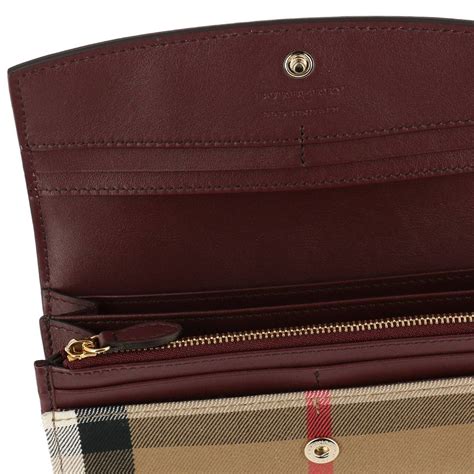 burberry long wallet women's|small Burberry wallet for women.